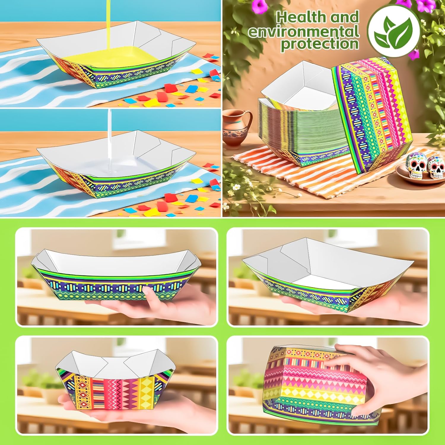 50 Pack Mexican Kraft Paper Fo – Food Snacks Images recenzja i cena