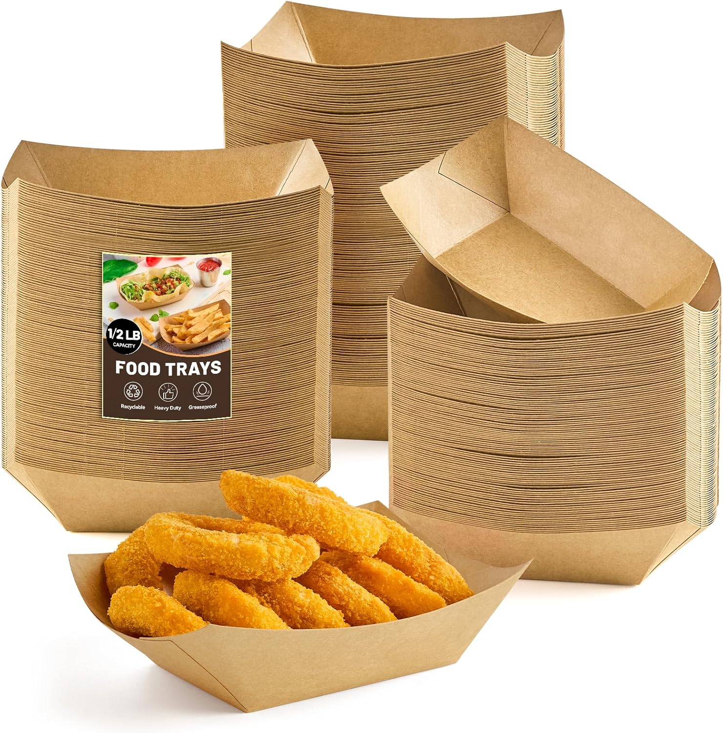 1/2 Lb Small Paper Food Trays  – Food Snacks Images recenzja i cena
