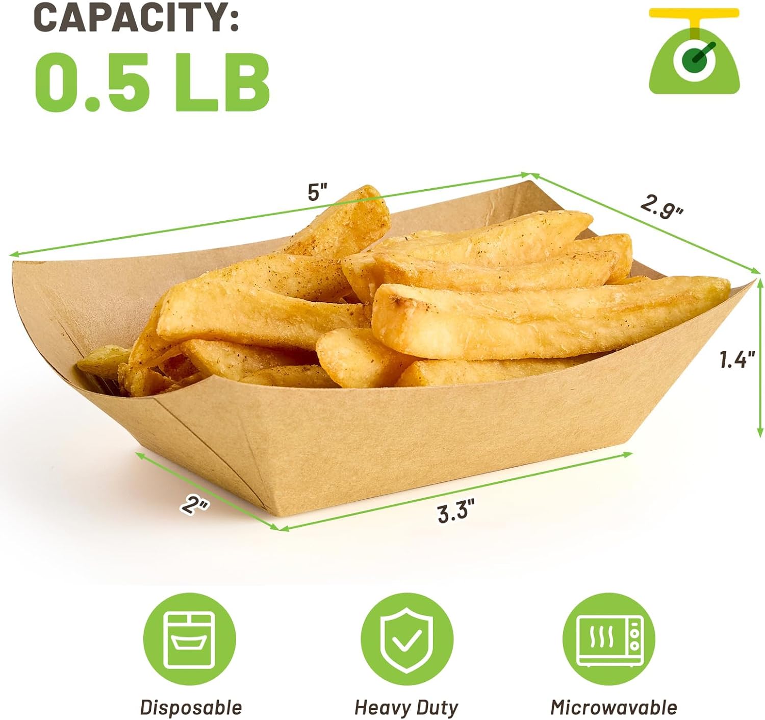 1/2 Lb Small Paper Food Trays  – Food Snacks Images recenzja i cena