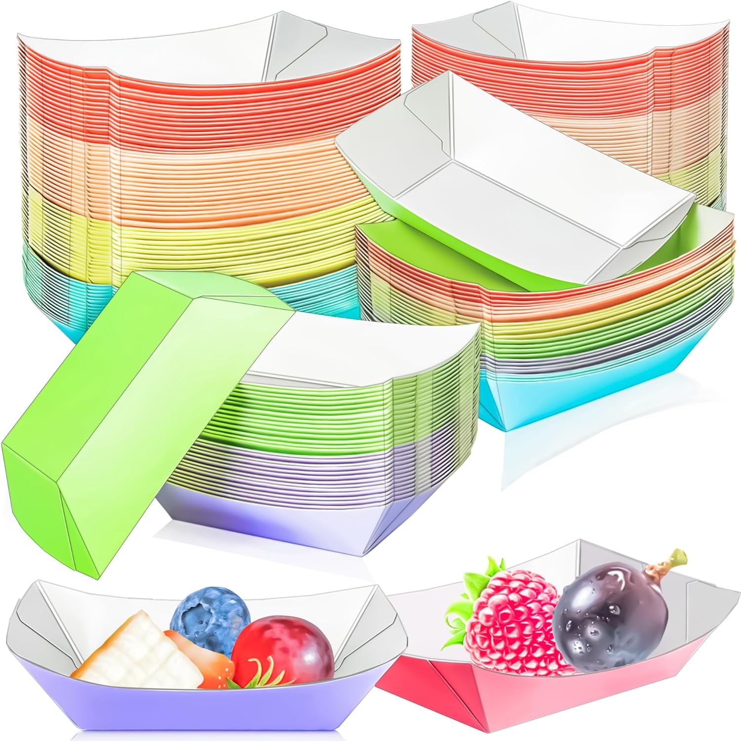 100 Pack Colorful 1/4Lb Paper  – Food Snacks Images recenzja i cena