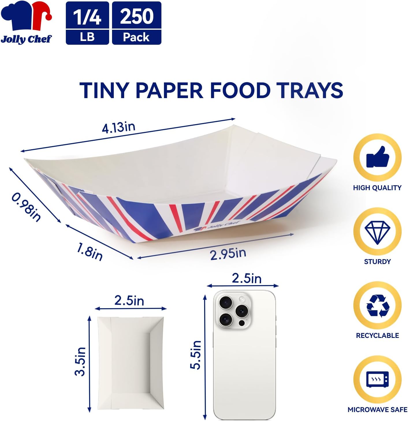 250 Pack 1/4 Lb Paper Food Tra – Food Snacks Images recenzja i cena