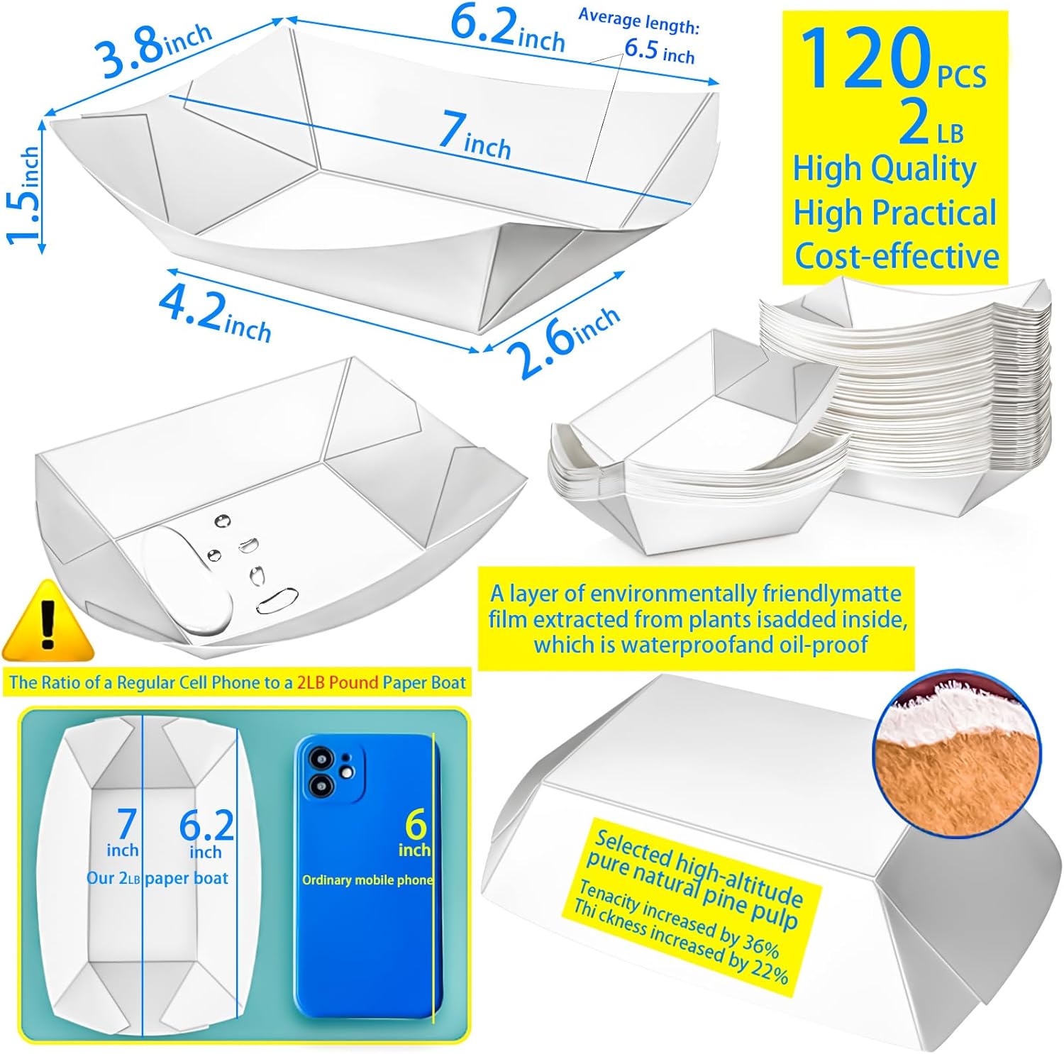 120 Pack 2lb Paper Food Boat T – Food Snacks Images recenzja i cena