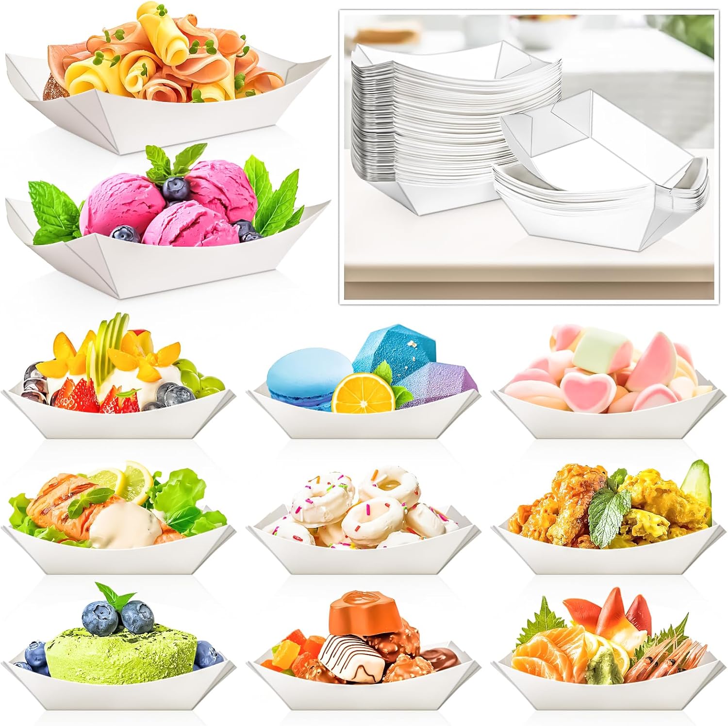 120 Pack 2lb Paper Food Boat T – Food Snacks Images recenzja i cena
