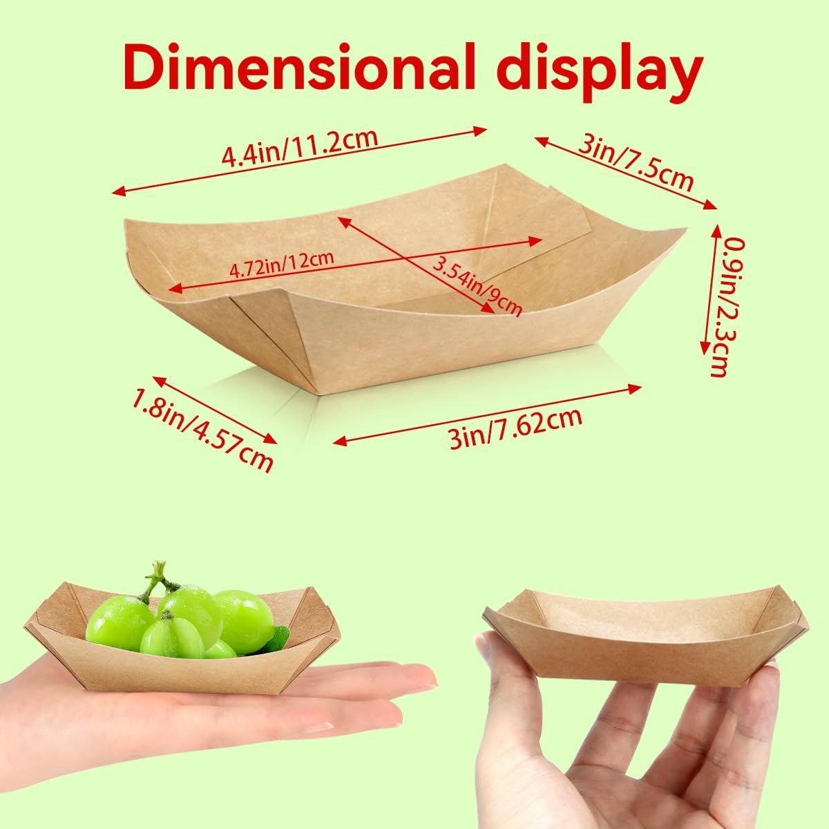 100 Pack 1/4Lb Paper Food Boat – Food Snacks Images recenzja i cena